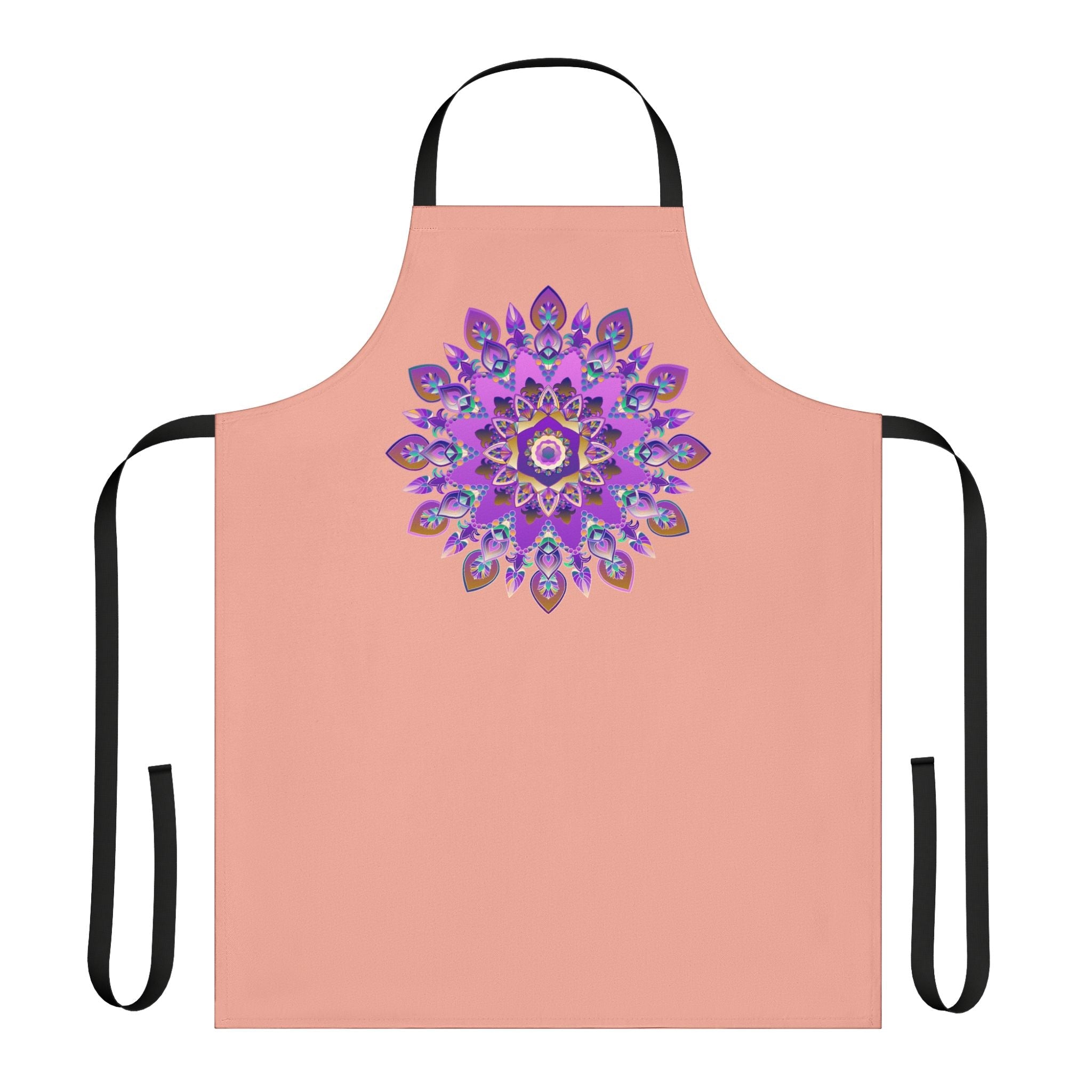 Mandala Apron - Purple, Pink, Gold, Green All Over Prints - Blululi