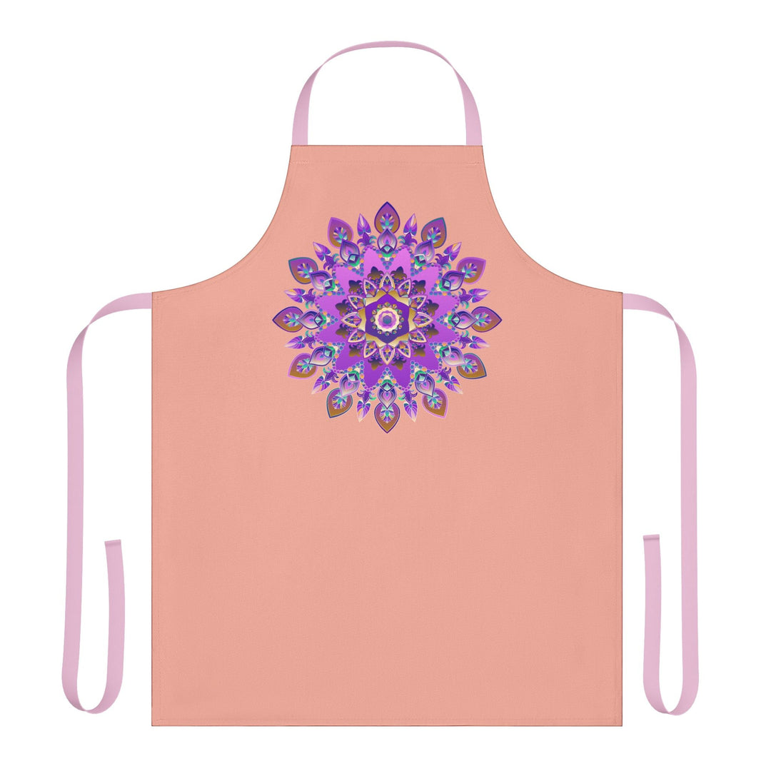 Mandala Apron - Purple, Pink, Gold, Green All Over Prints - Blululi