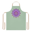 Mandala Apron - Sage Green - Hand Drawn Art All Over Prints - Blululi