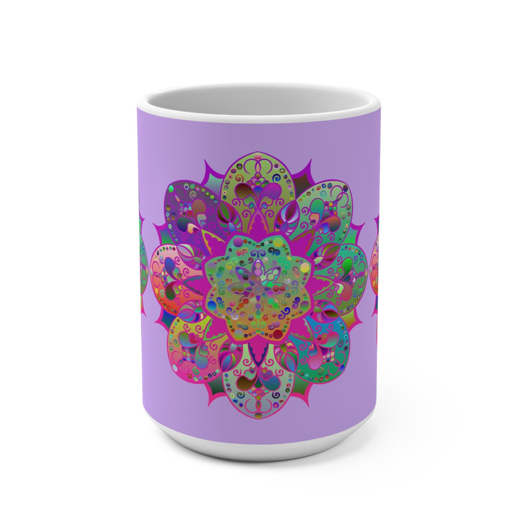 Mandala Art 15oz Ceramic Mug - Perfect for Coffee & Tea Lovers 1 - Blululi