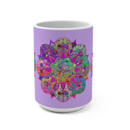 Mandala Art 15oz Ceramic Mug - Perfect for Coffee & Tea Lovers 1 - Blululi