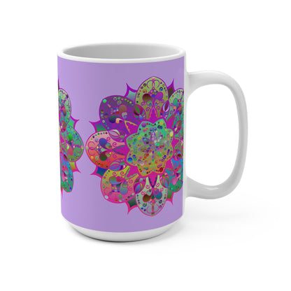 Mandala Art 15oz Ceramic Mug - Perfect for Coffee & Tea Lovers 1 - Blululi