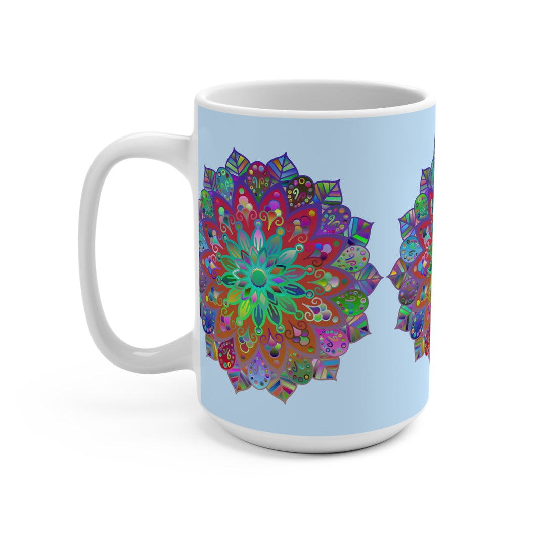 Mandala Art 15oz Ceramic Mug - Perfect for Coffee & Tea Lovers - Blululi