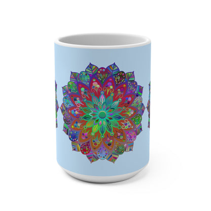 Mandala Art 15oz Ceramic Mug - Perfect for Coffee & Tea Lovers - Blululi