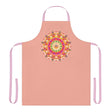 Mandala Art Apron - Apricot & Black All Over Prints - Blululi