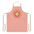 Mandala Art Apron - Apricot & Black All Over Prints - Blululi