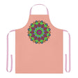 Mandala Art Apron - Apricot & Black All Over Prints - Blululi