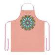 Mandala Art Apron - Apricot & Black All Over Prints - Blululi