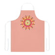 Mandala Art Apron - Apricot & Black All Over Prints - Blululi