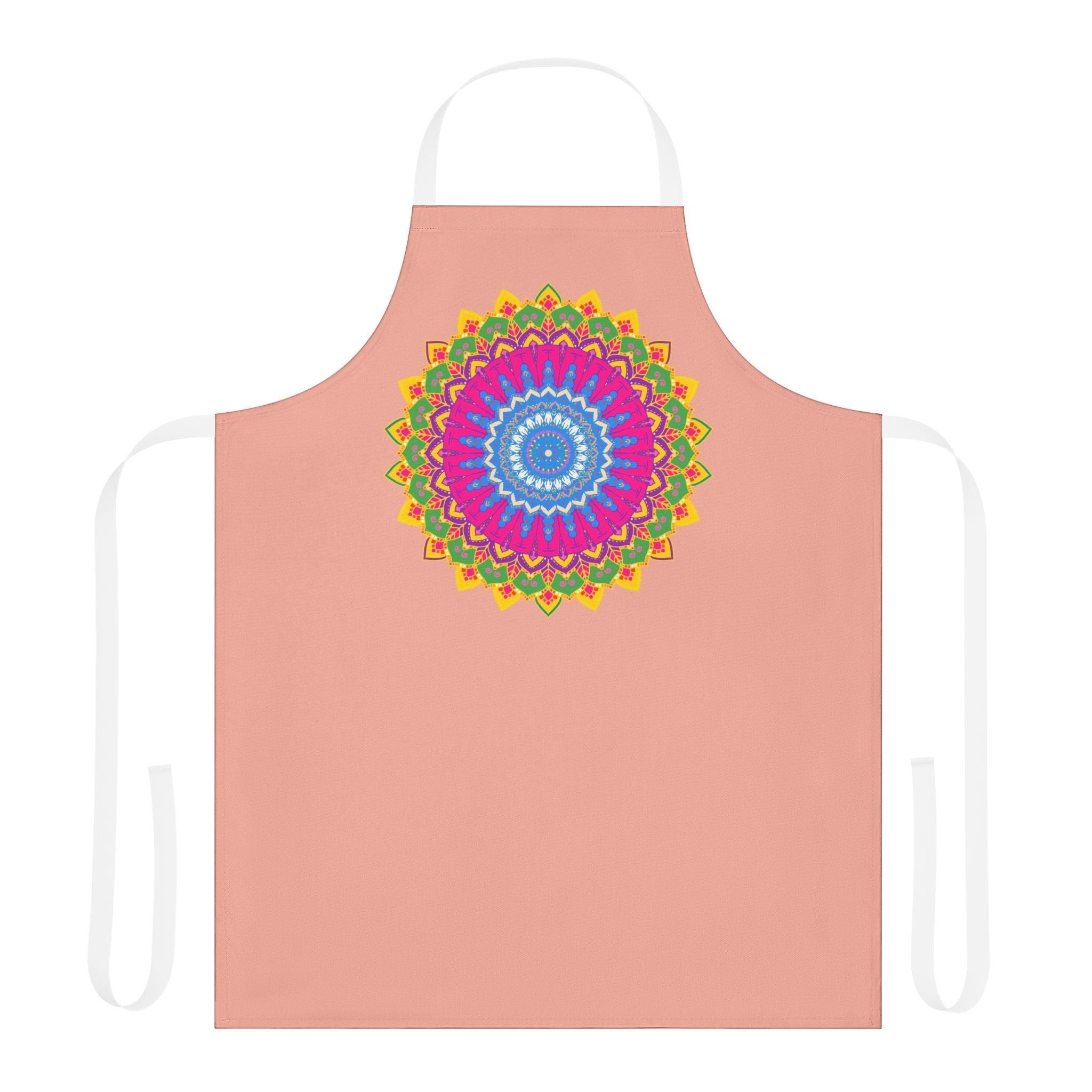 Mandala Art Apron - Apricot Blossom All Over Prints - Blululi