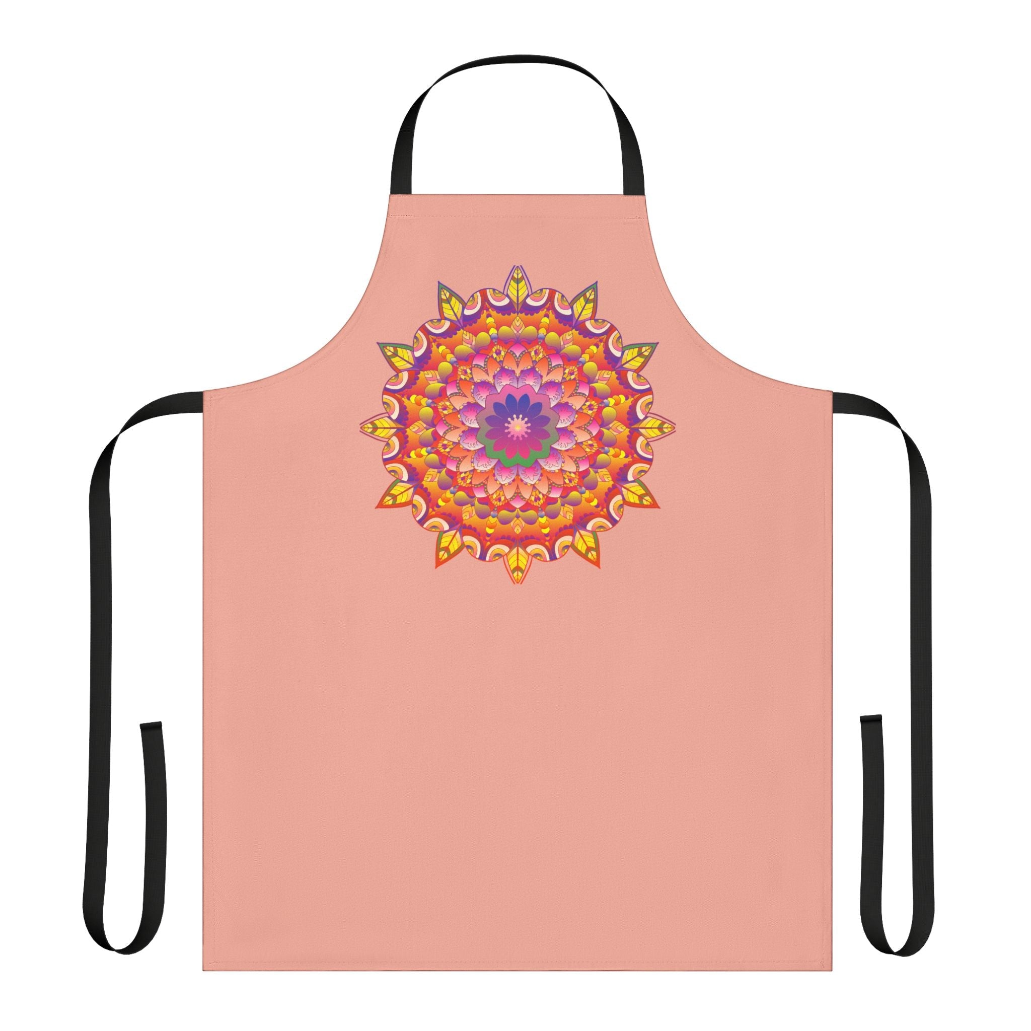 Mandala Art Apron - Apricot Blossom All Over Prints - Blululi