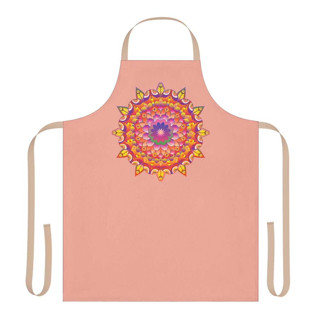 Mandala Art Apron - Apricot Blossom All Over Prints - Blululi