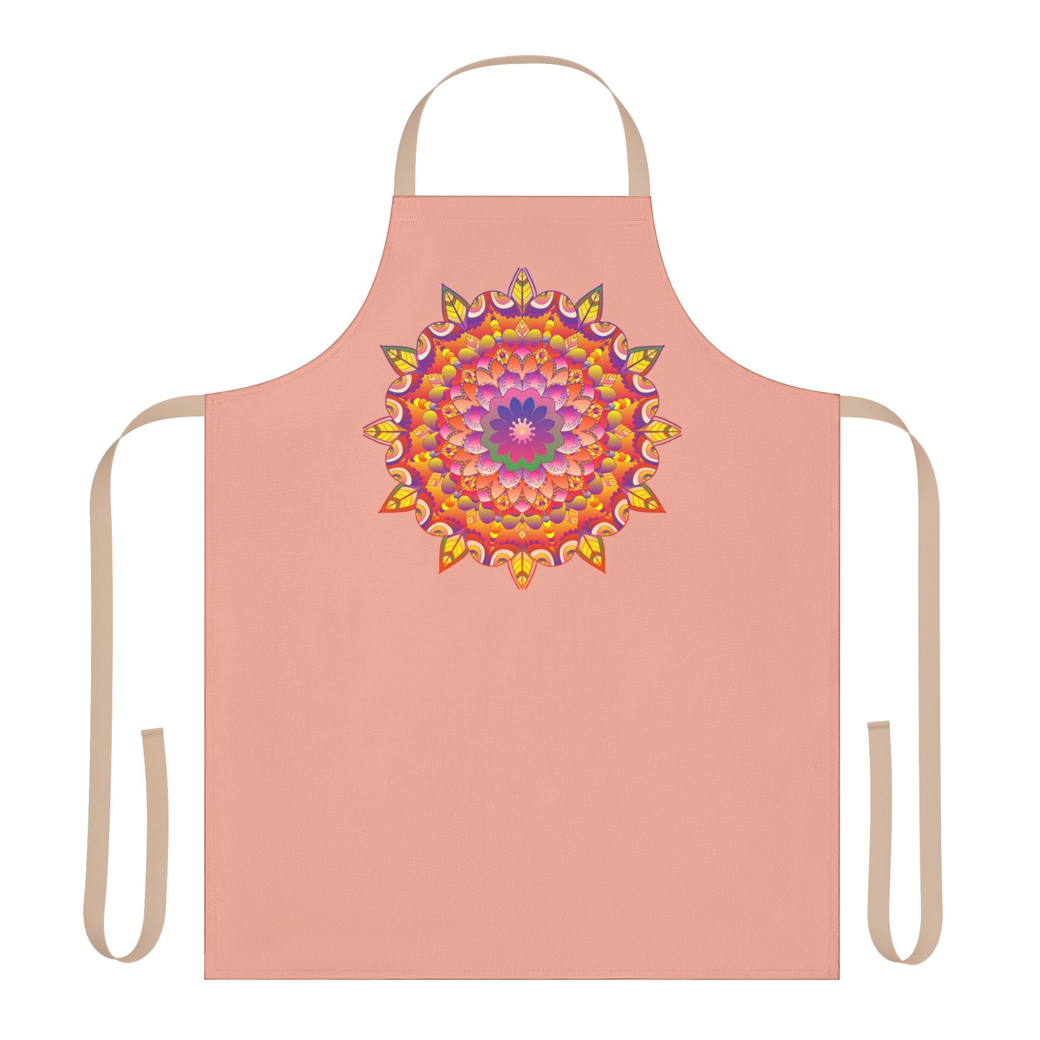 Mandala Art Apron - Apricot Blossom All Over Prints - Blululi
