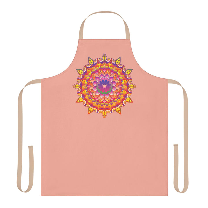 Mandala Art Apron - Apricot Blossom All Over Prints - Blululi