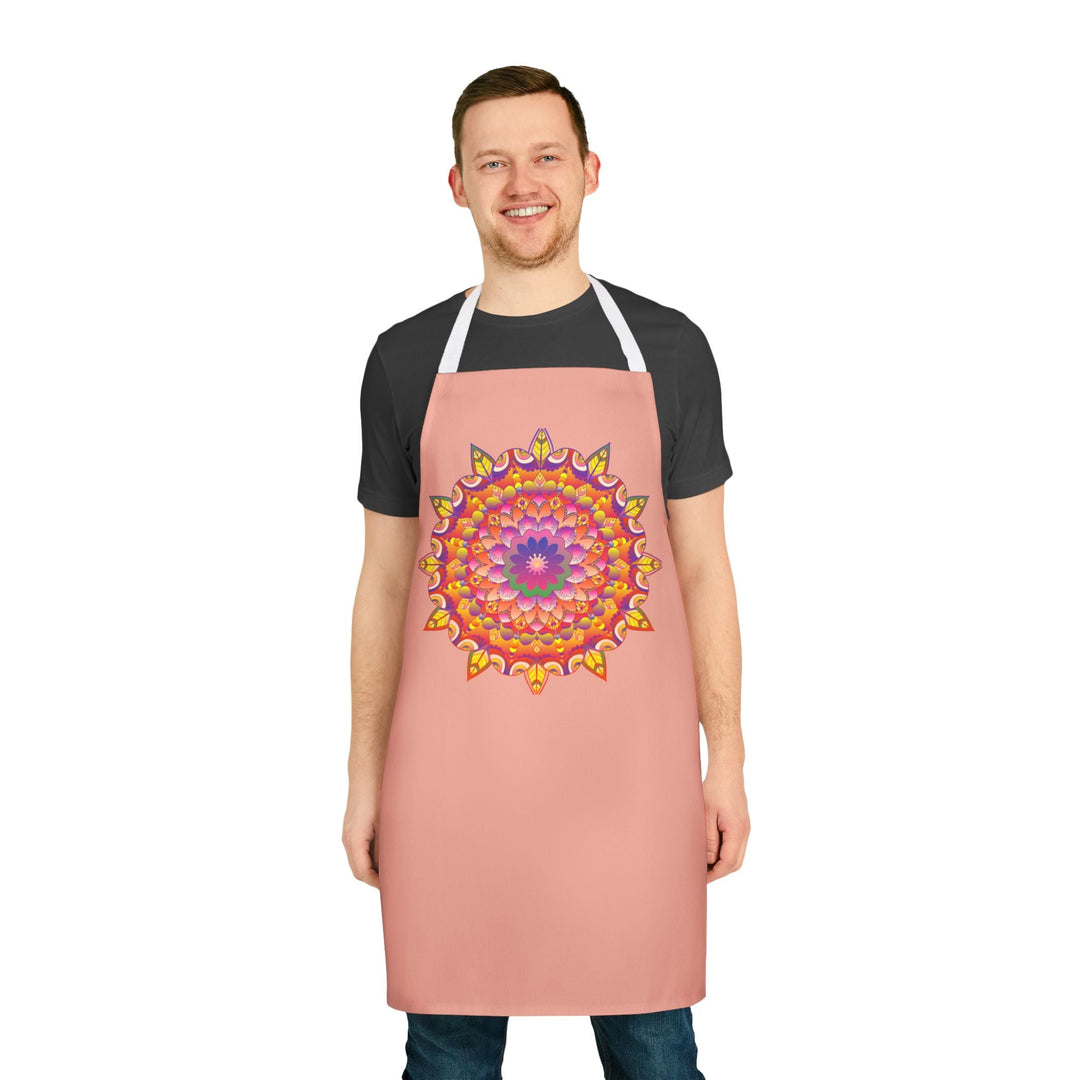 Mandala Art Apron - Apricot Blossom All Over Prints - Blululi