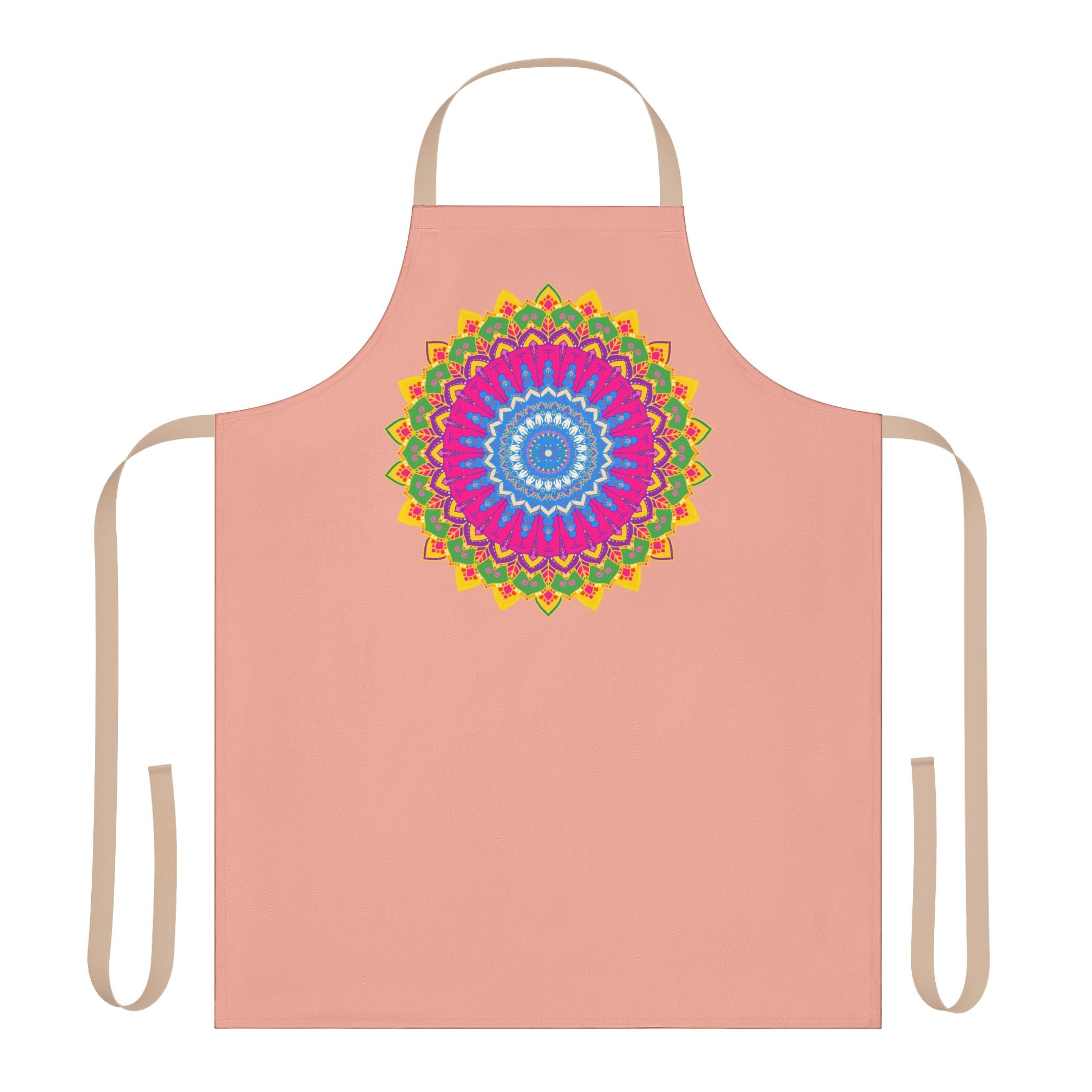 Mandala Art Apron - Apricot Blossom All Over Prints - Blululi