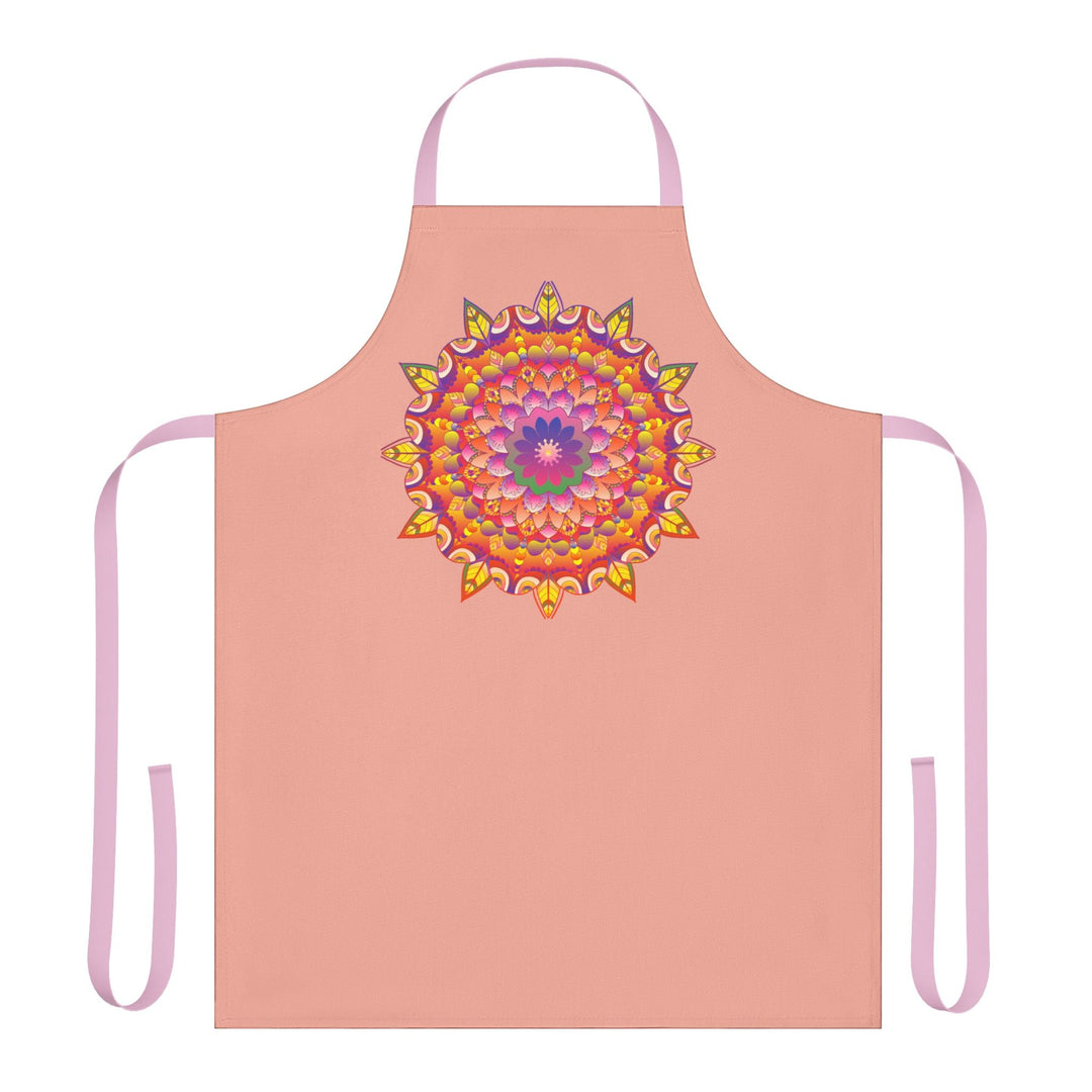 Mandala Art Apron - Apricot Blossom All Over Prints - Blululi