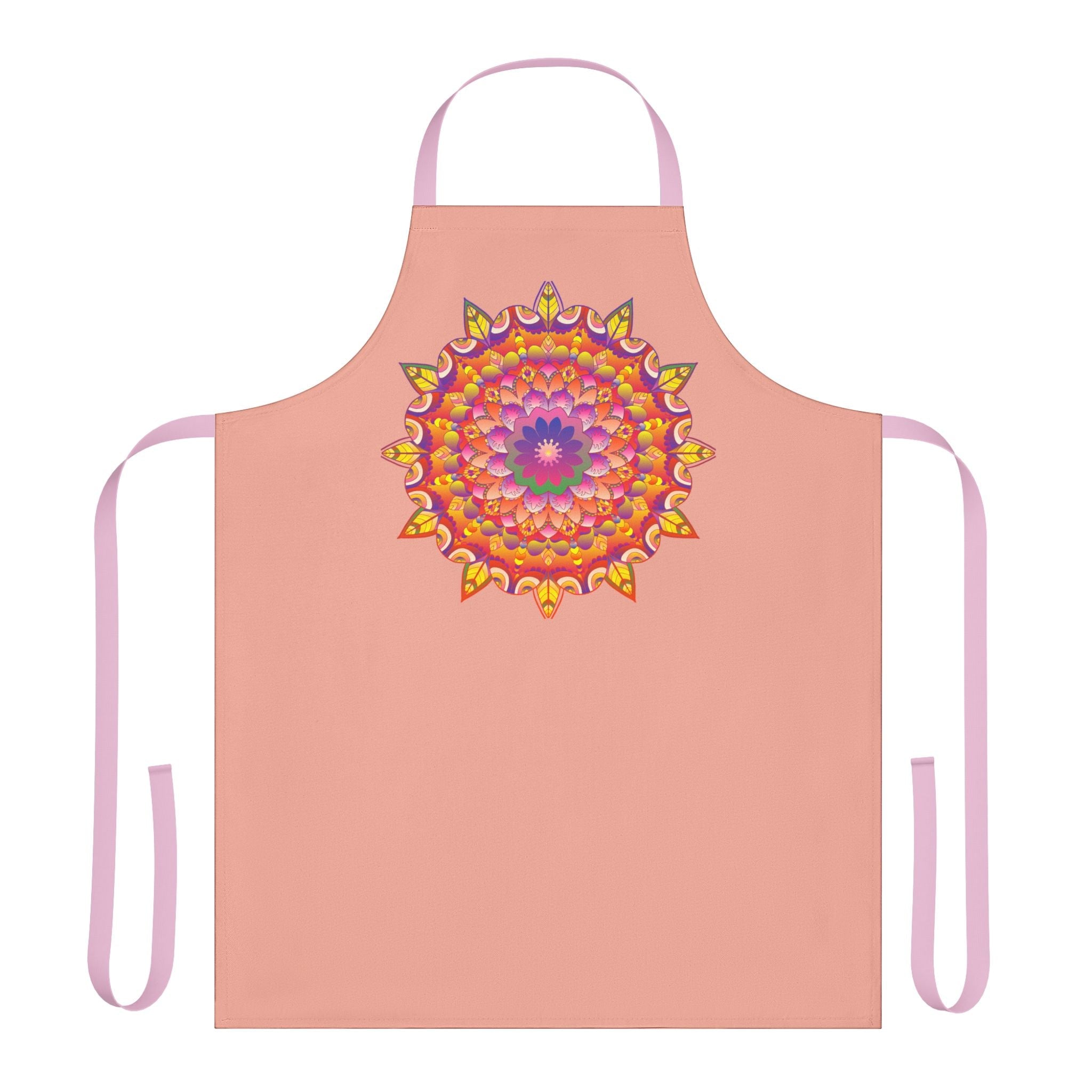 Mandala Art Apron - Apricot Blossom All Over Prints - Blululi