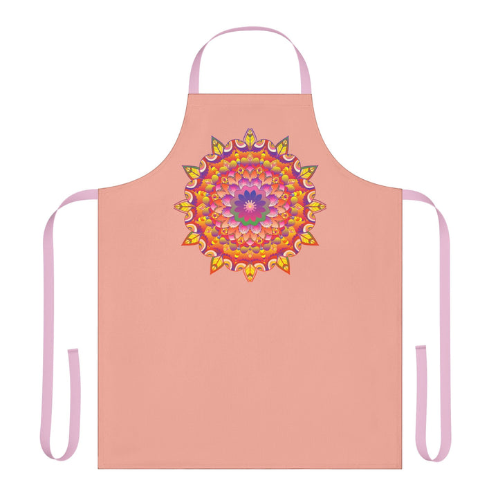 Mandala Art Apron - Apricot Blossom All Over Prints - Blululi