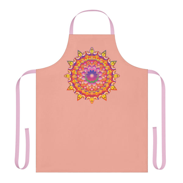Mandala Art Apron - Apricot Blossom All Over Prints - Blululi