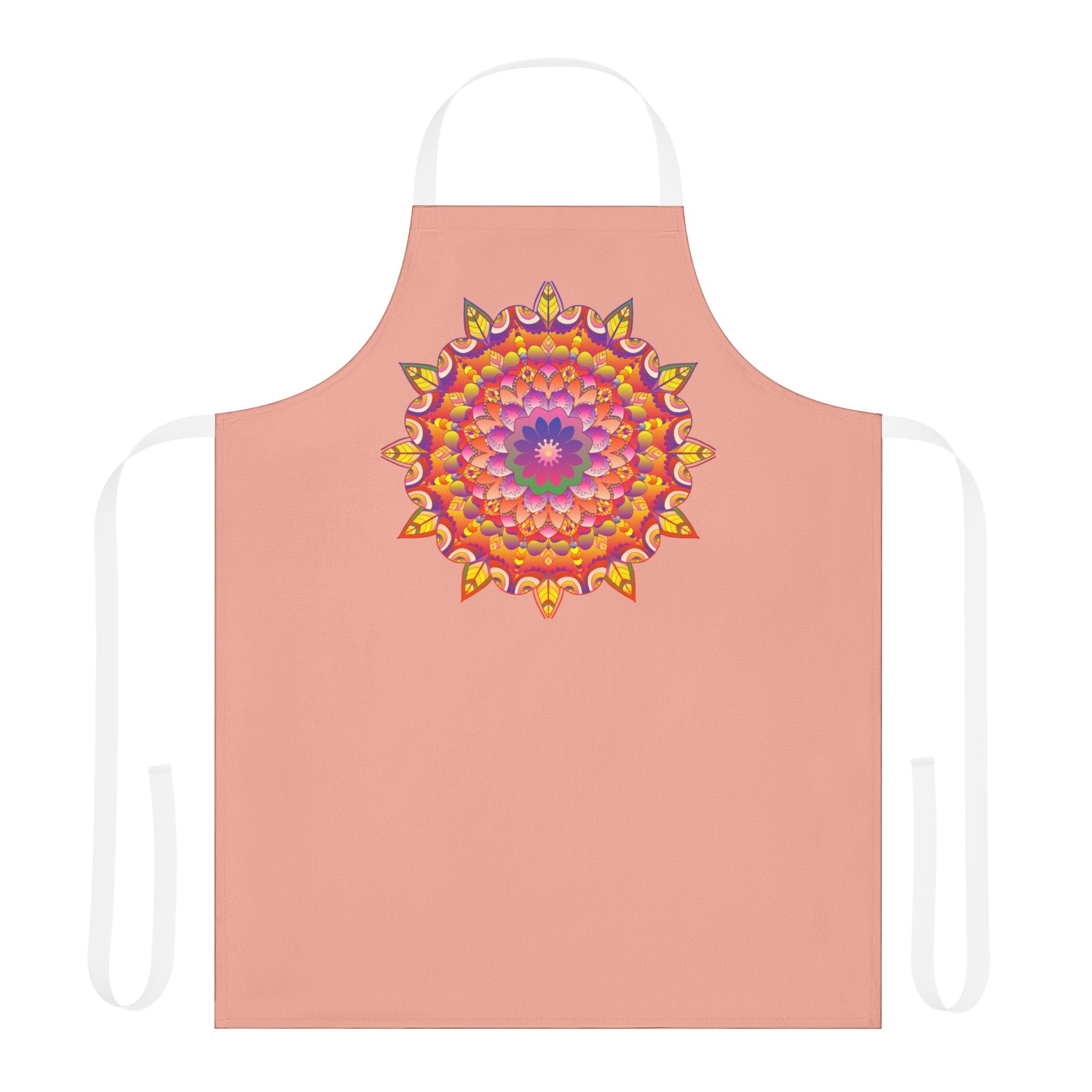 Mandala Art Apron - Apricot Blossom All Over Prints - Blululi