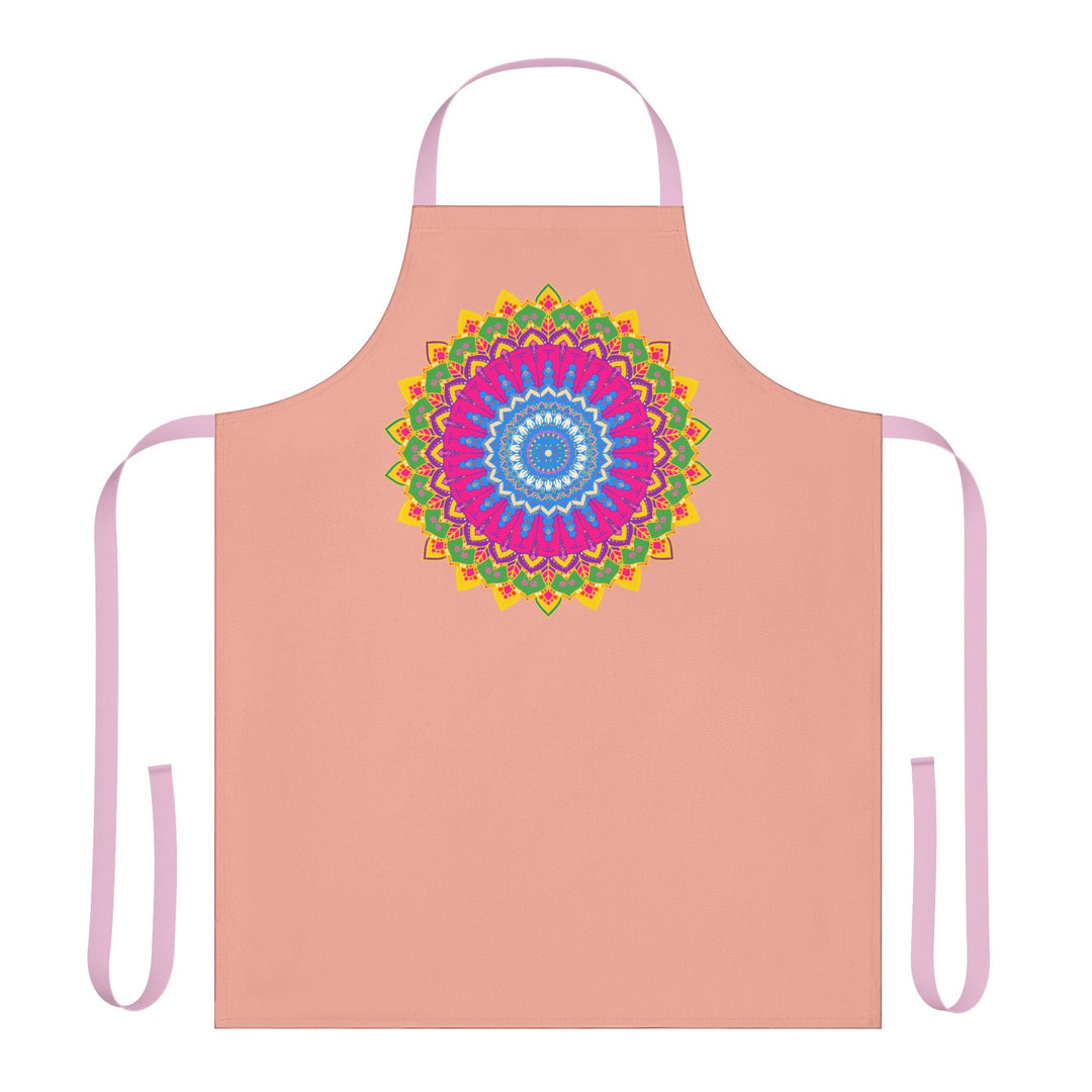 Mandala Art Apron - Apricot Blossom All Over Prints - Blululi