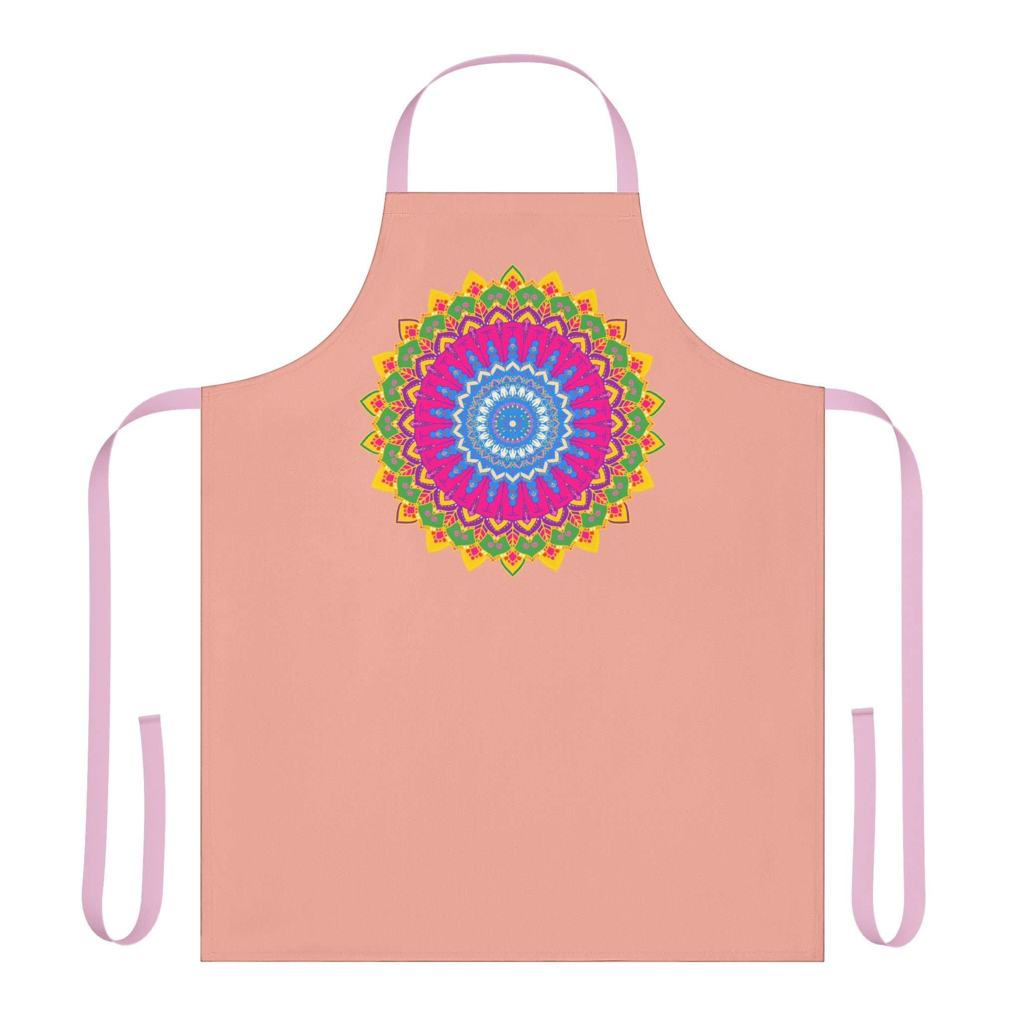 Mandala Art Apron - Apricot Blossom All Over Prints - Blululi