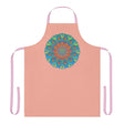 Mandala Art Apron - Apricot & Blue All Over Prints - Blululi