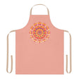 Mandala Art Apron - Apricot & Colorful All Over Prints - Blululi