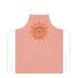 Mandala Art Apron - Apricot & Colorful All Over Prints - Blululi