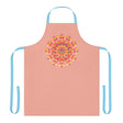 Mandala Art Apron - Apricot & Colorful All Over Prints - Blululi