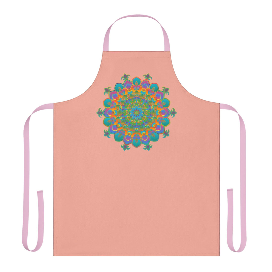 Mandala Art Apron - Apricot - Colorful Kitchen Decor All Over Prints - Blululi