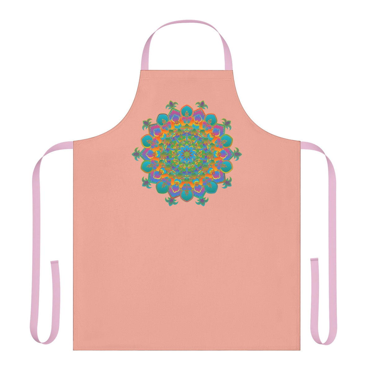 Mandala Art Apron - Apricot - Colorful Kitchen Decor All Over Prints - Blululi