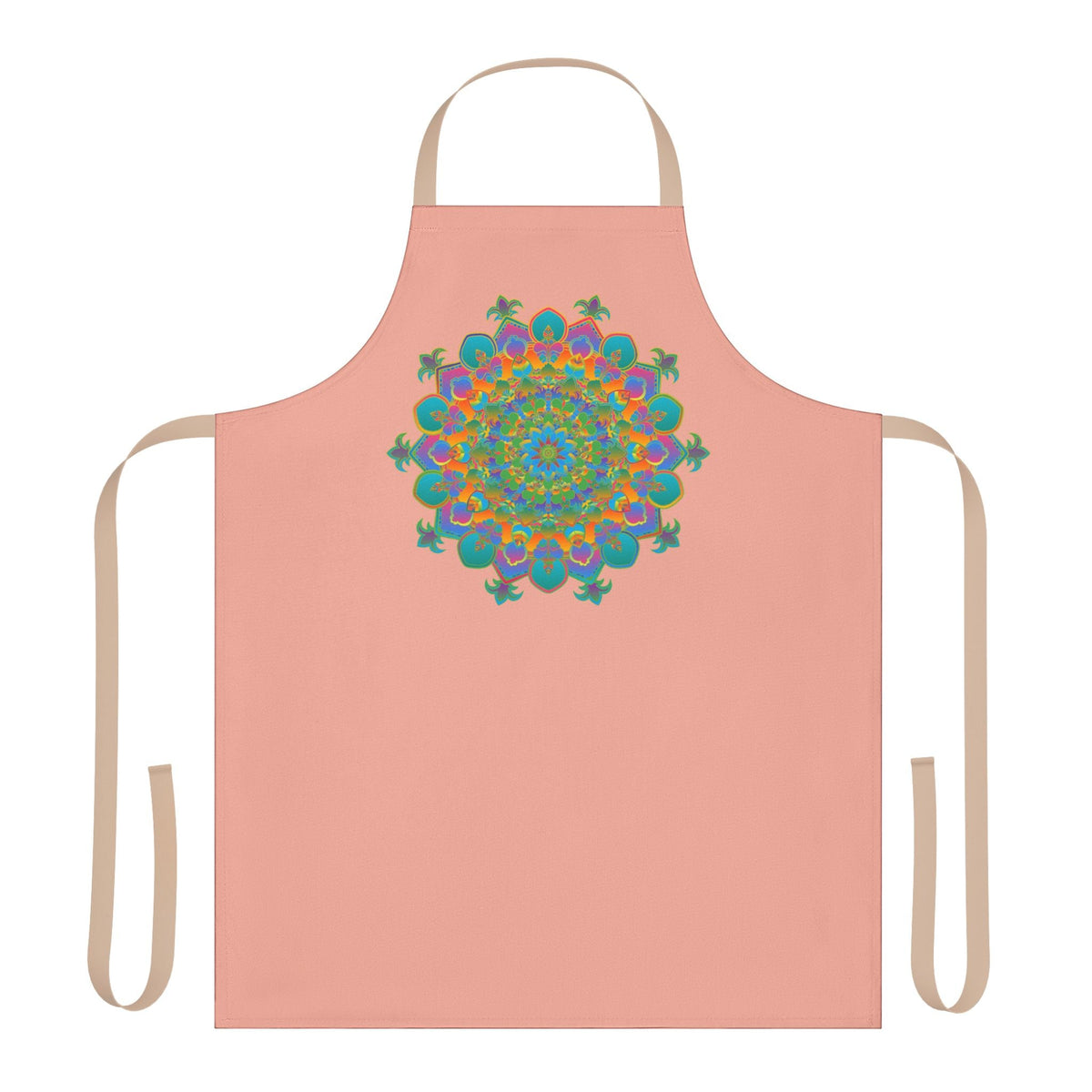 Mandala Art Apron - Apricot - Colorful Kitchen Decor All Over Prints - Blululi