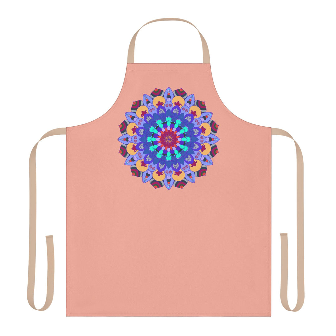 Mandala Art Apron - Apricot - Colorful & Unique All Over Prints - Blululi