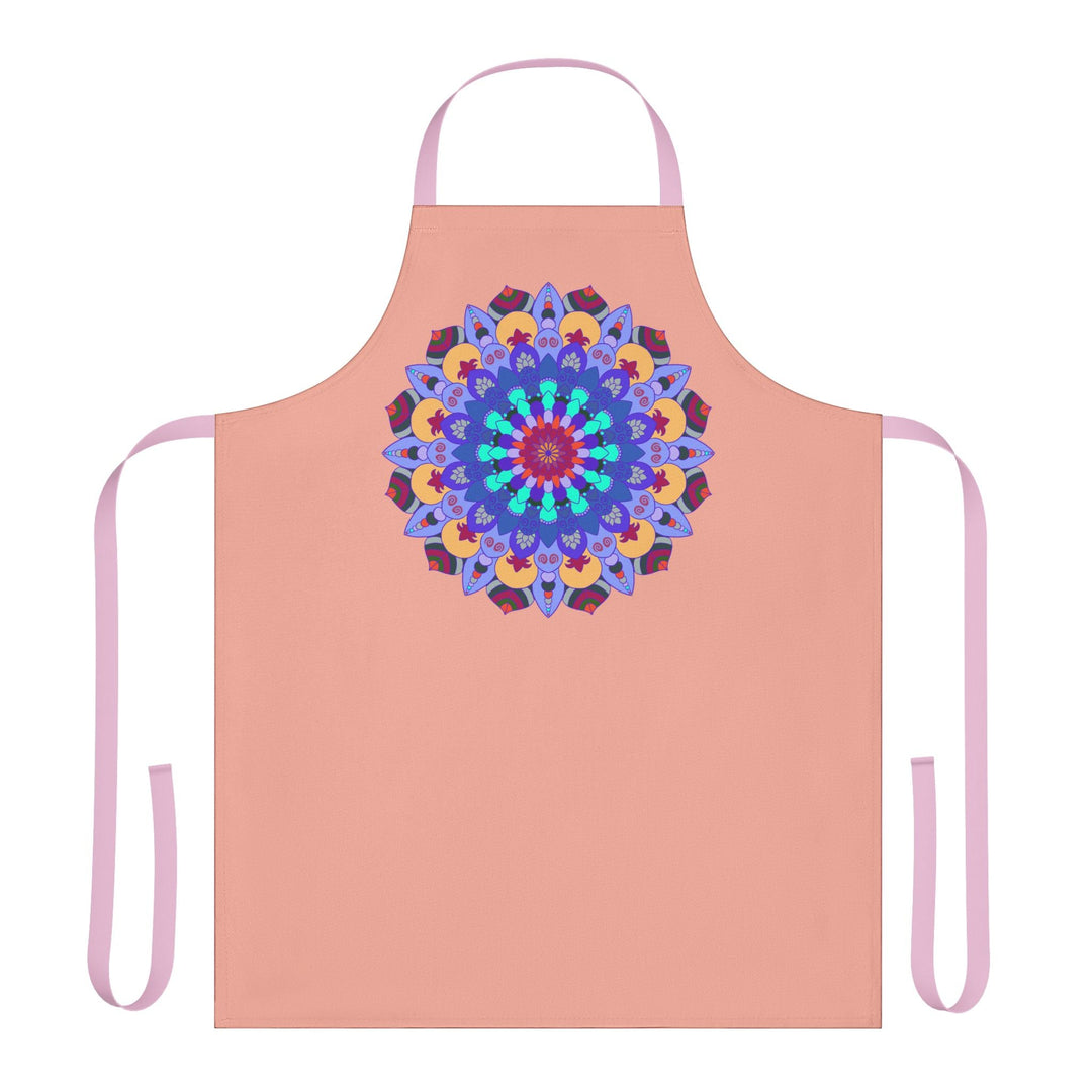 Mandala Art Apron - Apricot - Colorful & Unique All Over Prints - Blululi