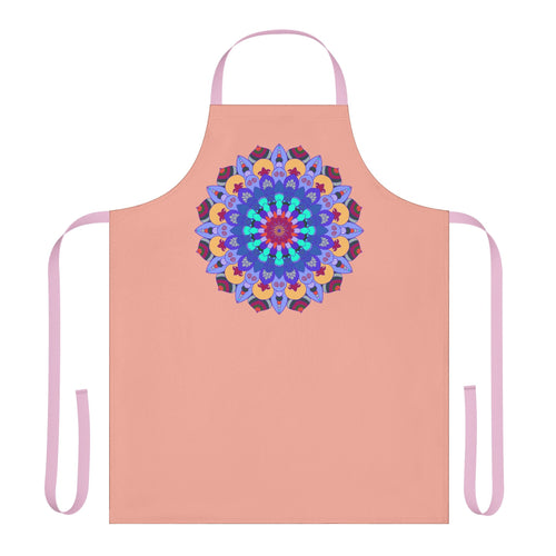 Mandala Art Apron - Apricot - Colorful & Unique All Over Prints - Blululi