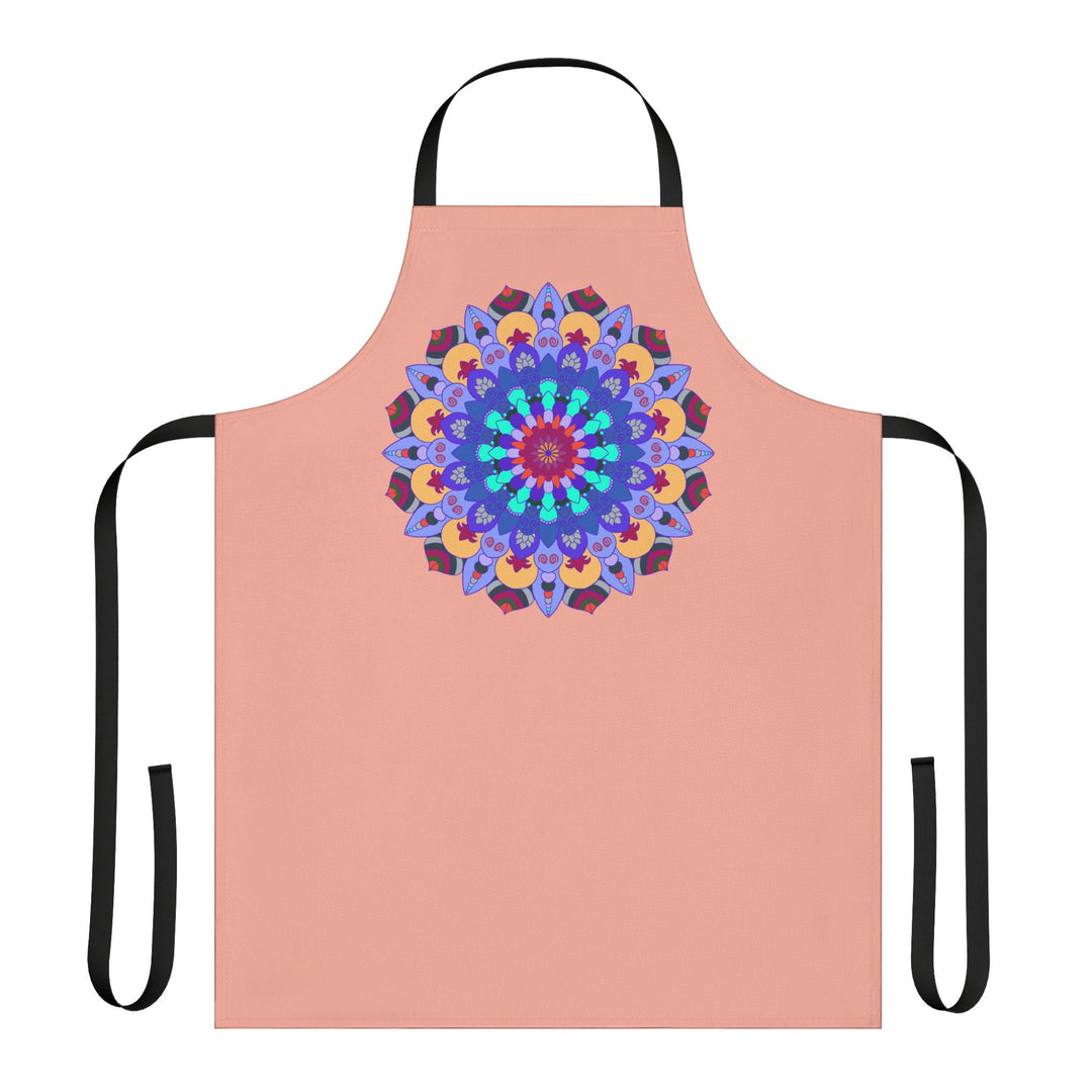 Mandala Art Apron - Apricot - Colorful & Unique All Over Prints - Blululi