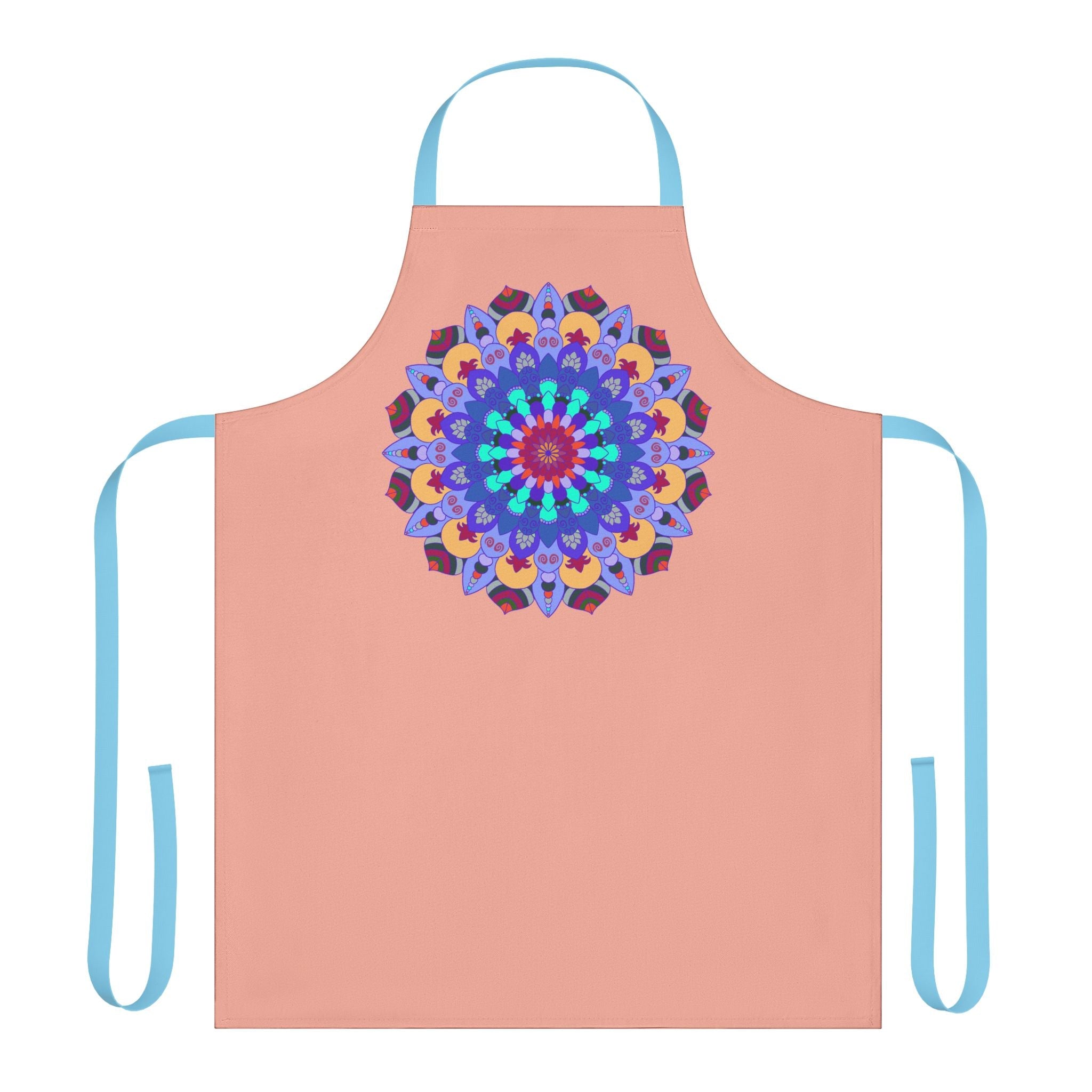 Mandala Art Apron - Apricot - Colorful & Unique All Over Prints - Blululi