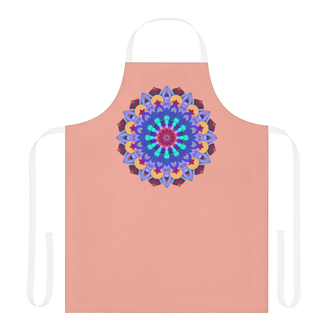 Mandala Art Apron - Apricot - Colorful & Unique All Over Prints - Blululi