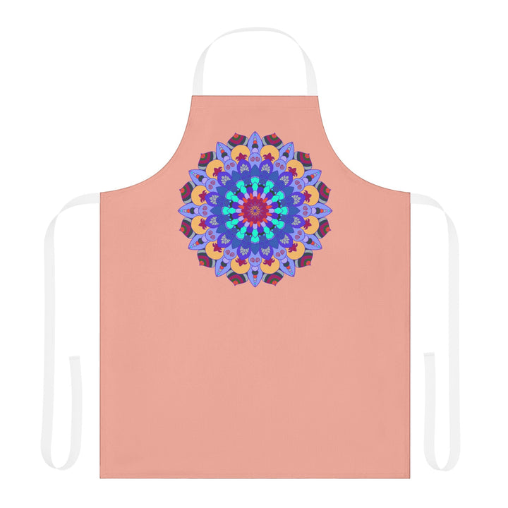 Mandala Art Apron - Apricot - Colorful & Unique All Over Prints - Blululi