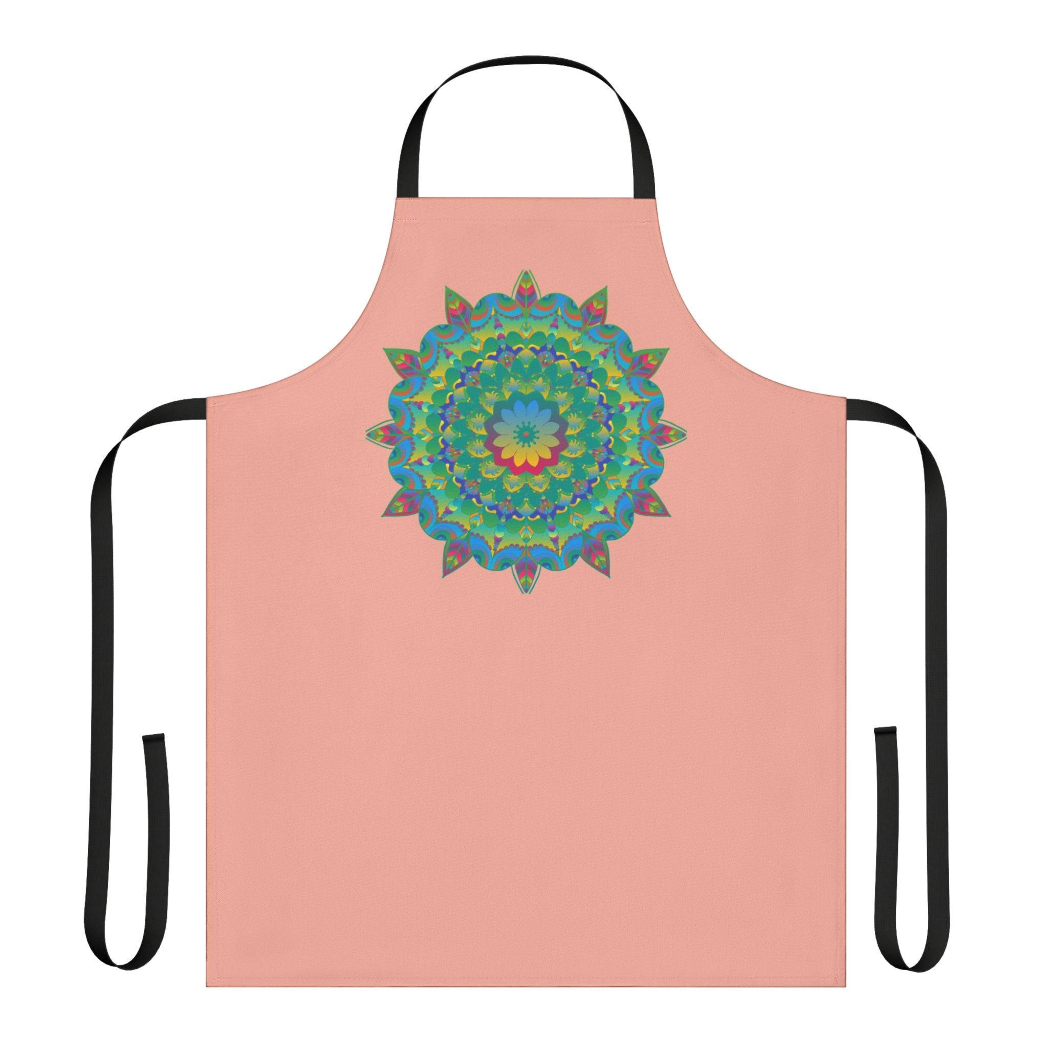 Mandala Art Apron - Apricot Delight All Over Prints - Blululi