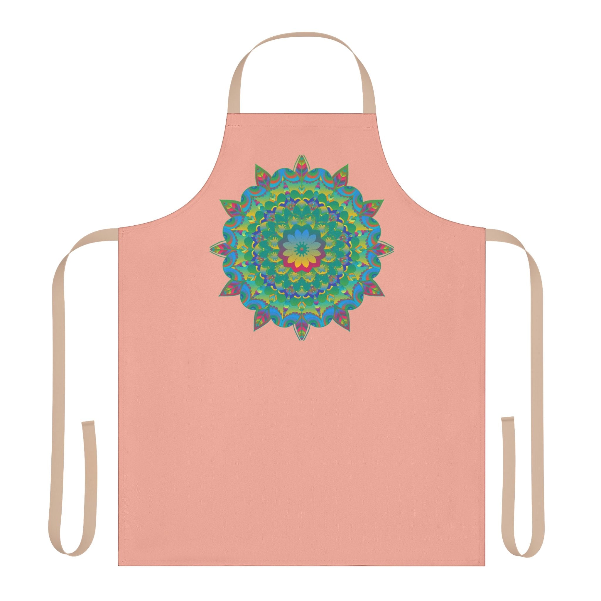 Mandala Art Apron - Apricot Delight All Over Prints - Blululi