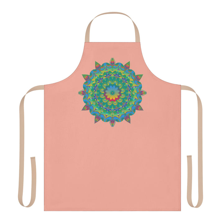 Mandala Art Apron - Apricot Delight All Over Prints - Blululi