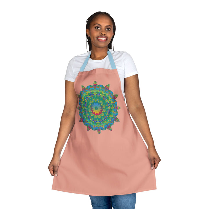 Mandala Art Apron - Apricot Delight All Over Prints - Blululi