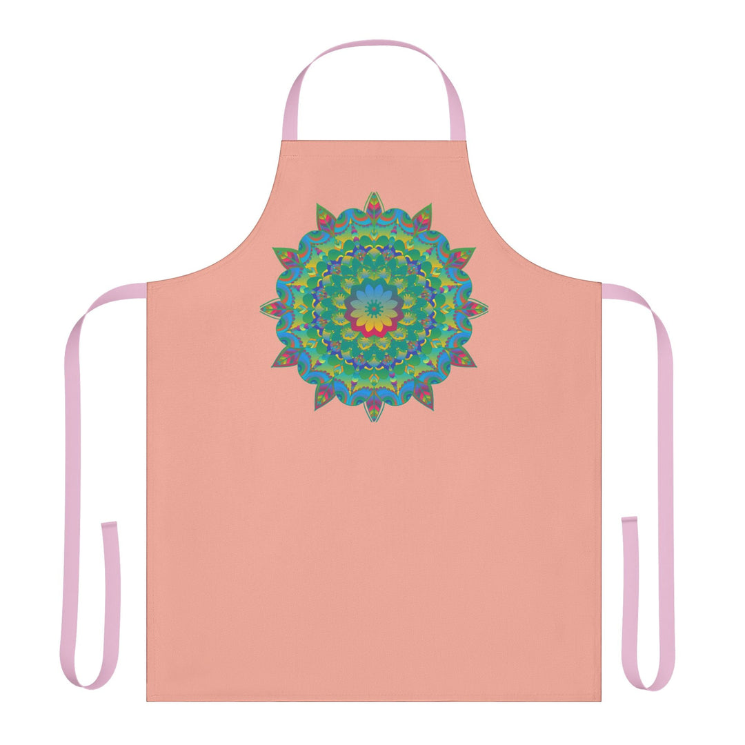 Mandala Art Apron - Apricot Delight All Over Prints - Blululi