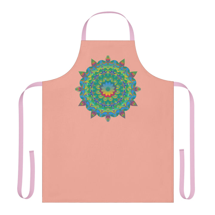 Mandala Art Apron - Apricot Delight All Over Prints - Blululi