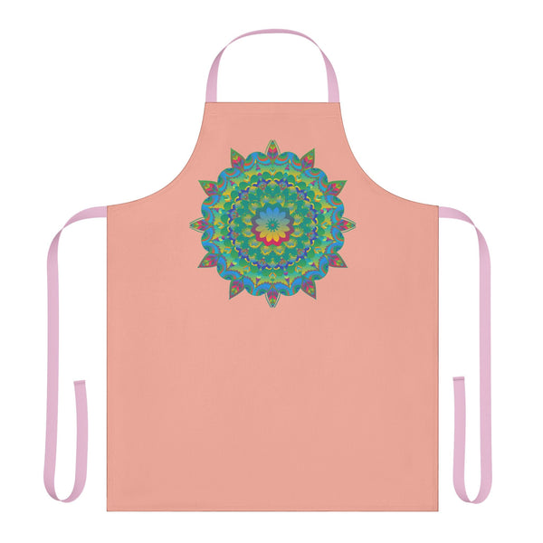 Mandala Art Apron - Apricot Delight All Over Prints - Blululi