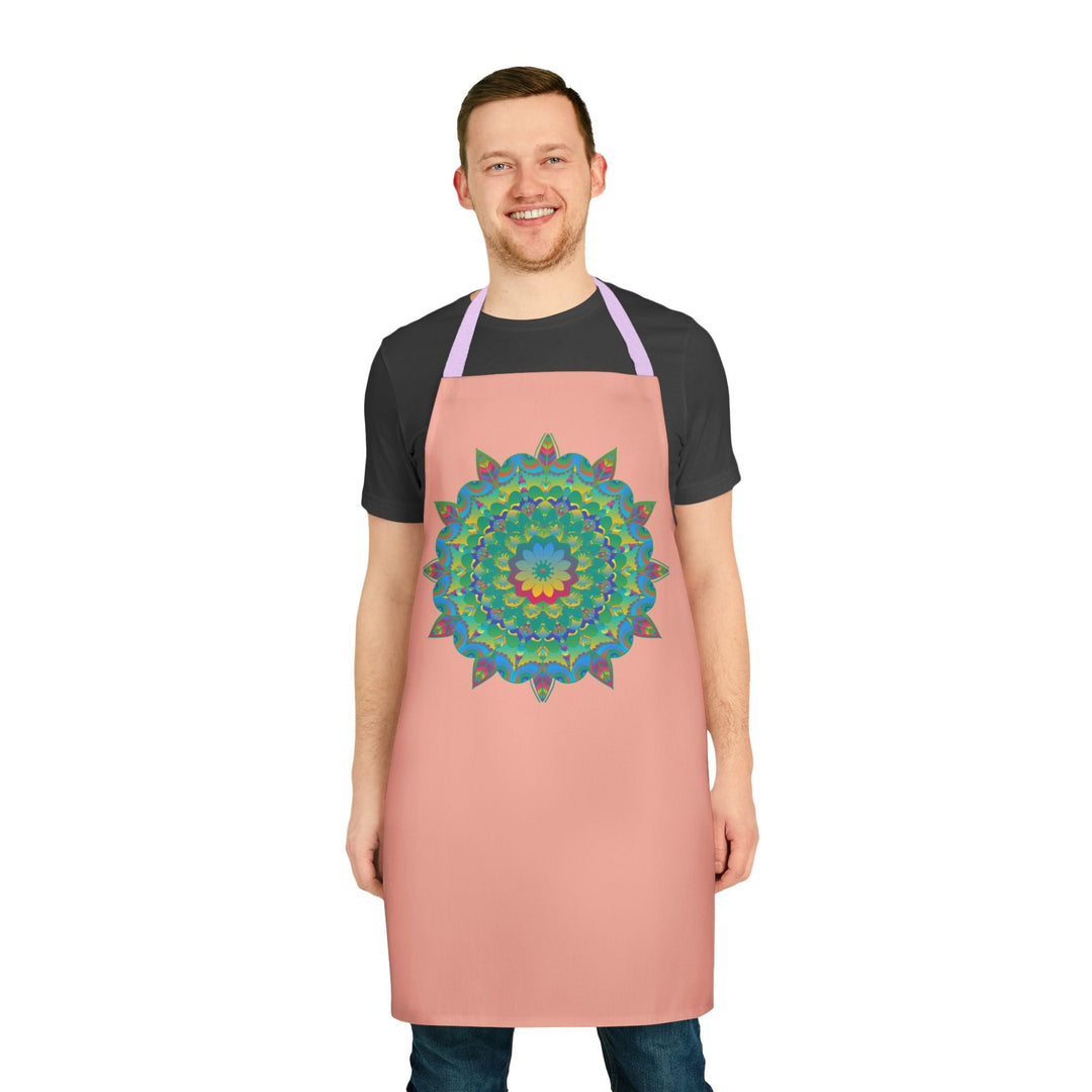 Mandala Art Apron - Apricot Delight All Over Prints - Blululi