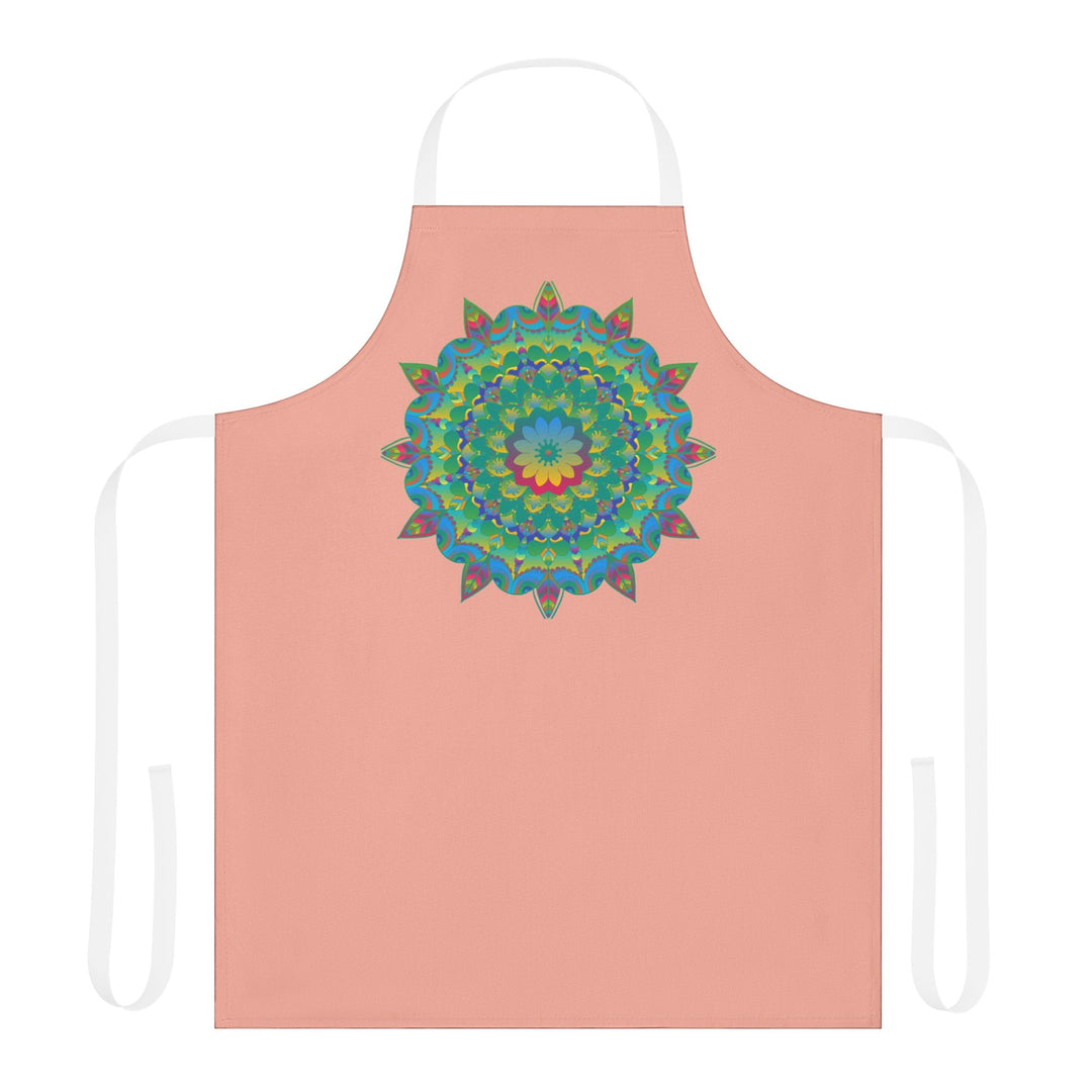 Mandala Art Apron - Apricot Delight All Over Prints - Blululi